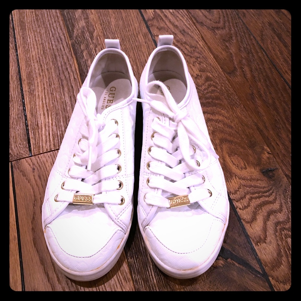 White Guess Tennis Shoes